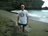 Chris Mack on Green Sand Beach Hawaii 2002